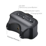 Pet Collar Trainer Ricaricabile Automatic Bark Stop, Automatic Bark Stop Black, Automatic Bark Stop Black White Spots