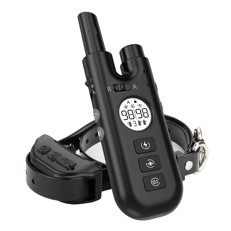 Collare di arresto automatico dell'abbaiare con addestratore di cani con telecomando intelligente, Collar Black, Collar White