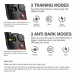 Dispositivo di controllo automatico dell'abbaiare del collare del collare del cane dell'addestratore di telecomando, 1 Drag 1 Red, 1 Drag 1 Black, 1 Drag 1 Orange, 1 Drag 2 Red+Orange