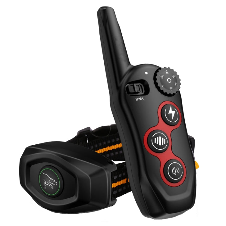 Dispositivo di controllo automatico dell'abbaiare del collare del collare del cane dell'addestratore di telecomando, 1 Drag 1 Red, 1 Drag 1 Black, 1 Drag 1 Orange, 1 Drag 2 Red+Orange