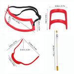 2 set di strumenti per barbiere da barba per lo styling della barba, stile:, Shape Ruler+Pen, Shape Ruler+Pen+Bearded Model, Shape Ruler x 2+Pen+Bearded Model