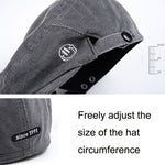 Cappello retrò da strada in velluto a coste con berretto a lettera rovesciata, Blue, Black, Grey, Coffee, Deep Gray