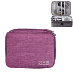 Custodia per cavo di alimentazione per auricolari digitali elettronici multifunzionali da 5 pollici, Purple, Black, Wine Red, Dark Gray, Green, Lake Blue