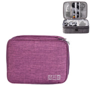 Custodia per cavo di alimentazione per auricolari digitali elettronici multifunzionali da 5 pollici, Purple, Black, Wine Red, Dark Gray, Green, Lake Blue