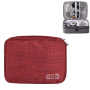 Custodia per cavo di alimentazione per auricolari digitali elettronici multifunzionali da 5 pollici, Purple, Black, Wine Red, Dark Gray, Green, Lake Blue