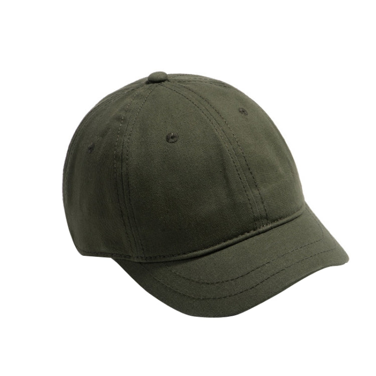 Soft Top Retro All-match Cappello a tesa corta Cappello con visiera a testa grande, Black, Grey, Navy, Coffee, Army Green, Beige White