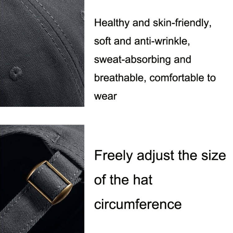 Soft Top Retro All-match Cappello a tesa corta Cappello con visiera a testa grande, Black, Grey, Navy, Coffee, Army Green, Beige White