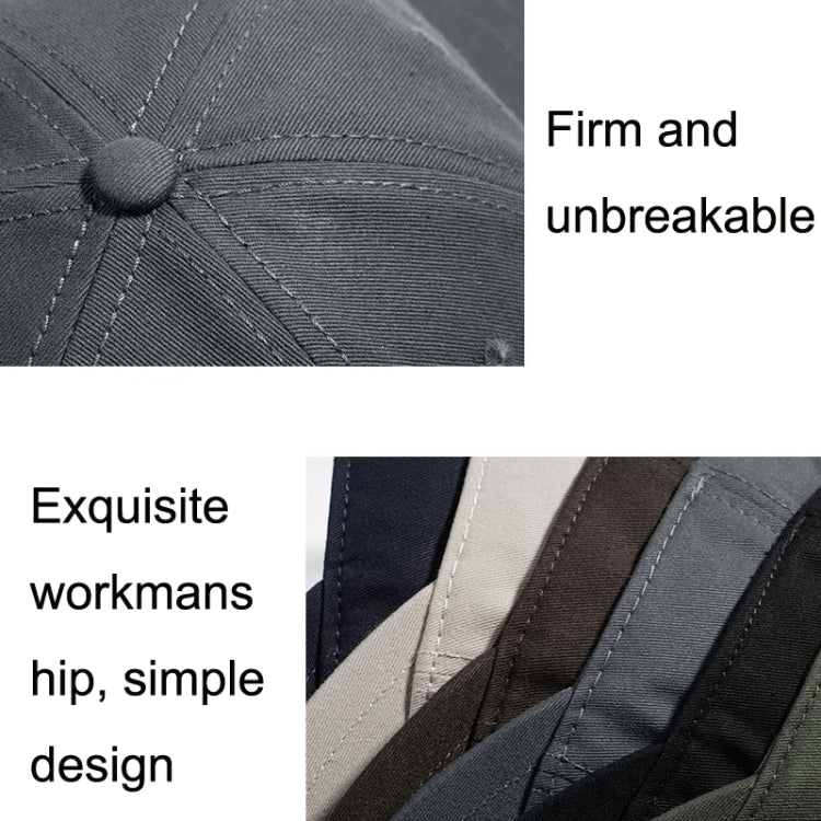 Soft Top Retro All-match Cappello a tesa corta Cappello con visiera a testa grande, Black, Grey, Navy, Coffee, Army Green, Beige White