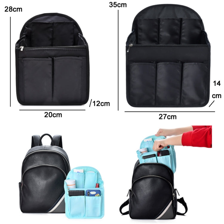 Borsa per la fodera dello zaino del computer Borsa per la conservazione dell'organizzatore della separazione della cartella della scuola, Small Black, Small Pink, Small Light Blue, Small Blue Firebird, Small Gray, Small Pink Stripe, Small Navy Stripe  ...