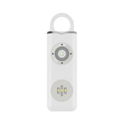 Portachiavi di autodifesa studentessa ricaricabile con allarme anti-lupo, Rechargeable White, Rechargeable Black