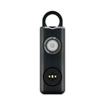Portachiavi di autodifesa studentessa ricaricabile con allarme anti-lupo, Rechargeable White, Rechargeable Black