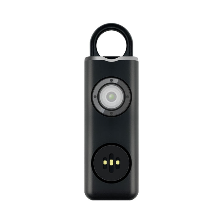 Portachiavi di autodifesa studentessa ricaricabile con allarme anti-lupo, Rechargeable White, Rechargeable Black