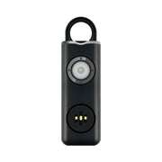 Portachiavi di autodifesa studentessa ricaricabile con allarme anti-lupo, Rechargeable White, Rechargeable Black
