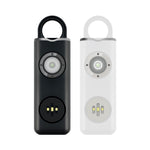 Portachiavi di autodifesa studentessa ricaricabile con allarme anti-lupo, Rechargeable White, Rechargeable Black