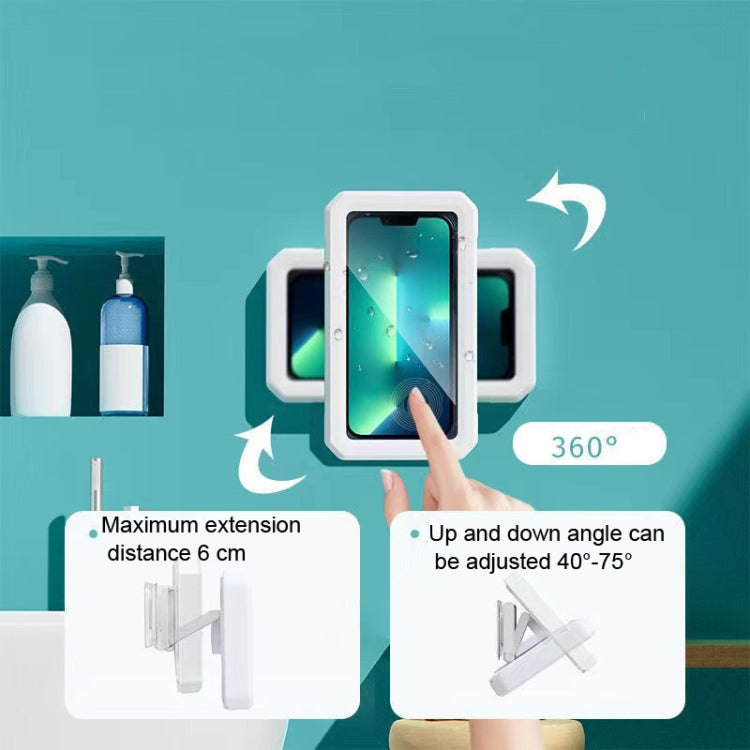 Supporto telefono impermeabile da bagno con montaggio a parete