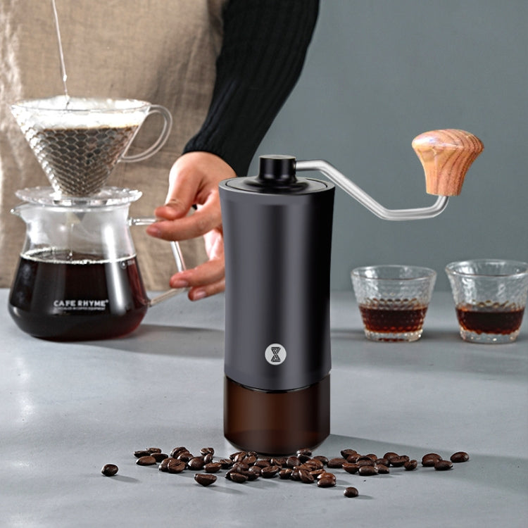 Smerigliatrice manuale chicchi caffè doppio albero acciaio inox