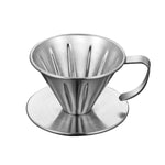 Filtro per caffè pour-over in acciaio inossidabile a doppio strato, dimensioni:, Small, Large