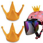 2 pezzi decorazione casco ventosa corona moto, Yellow, Light Pink, Gray, Blue, Peach Red