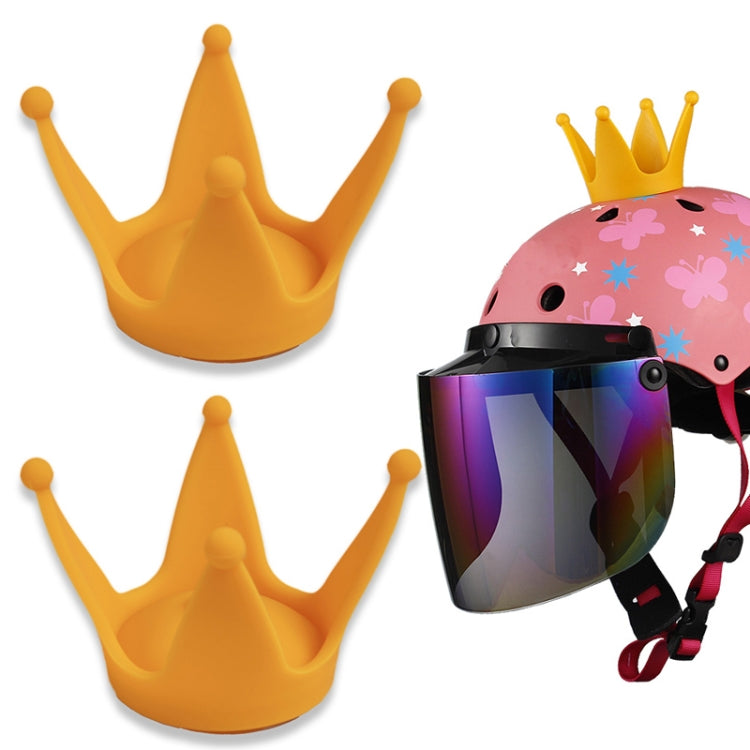 2 pezzi decorazione casco ventosa corona moto, Yellow, Light Pink, Gray, Blue, Peach Red