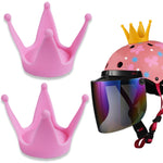 2 pezzi decorazione casco ventosa corona moto, Yellow, Light Pink, Gray, Blue, Peach Red