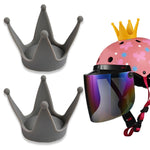 2 pezzi decorazione casco ventosa corona moto, Yellow, Light Pink, Gray, Blue, Peach Red