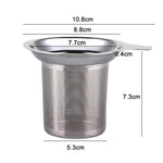 Filtro ad alta densità a fondo piatto per teiera in acciaio inossidabile 304 con manico, 304 Stainless Steel Teapot
