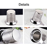 Filtro ad alta densità a fondo piatto per teiera in acciaio inossidabile 304 con manico, 304 Stainless Steel Teapot