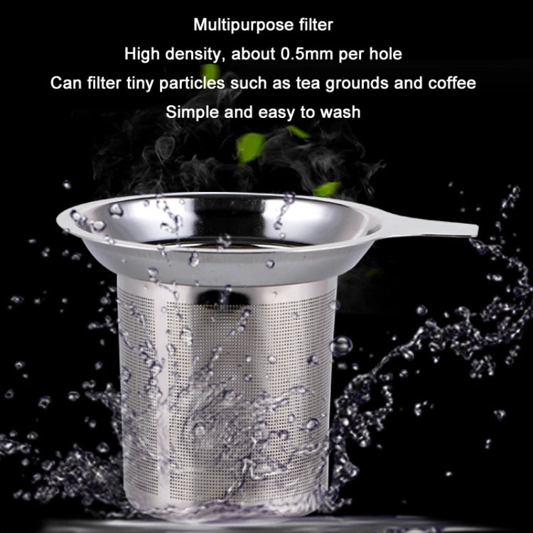 Filtro ad alta densità a fondo piatto per teiera in acciaio inossidabile 304 con manico, 304 Stainless Steel Teapot