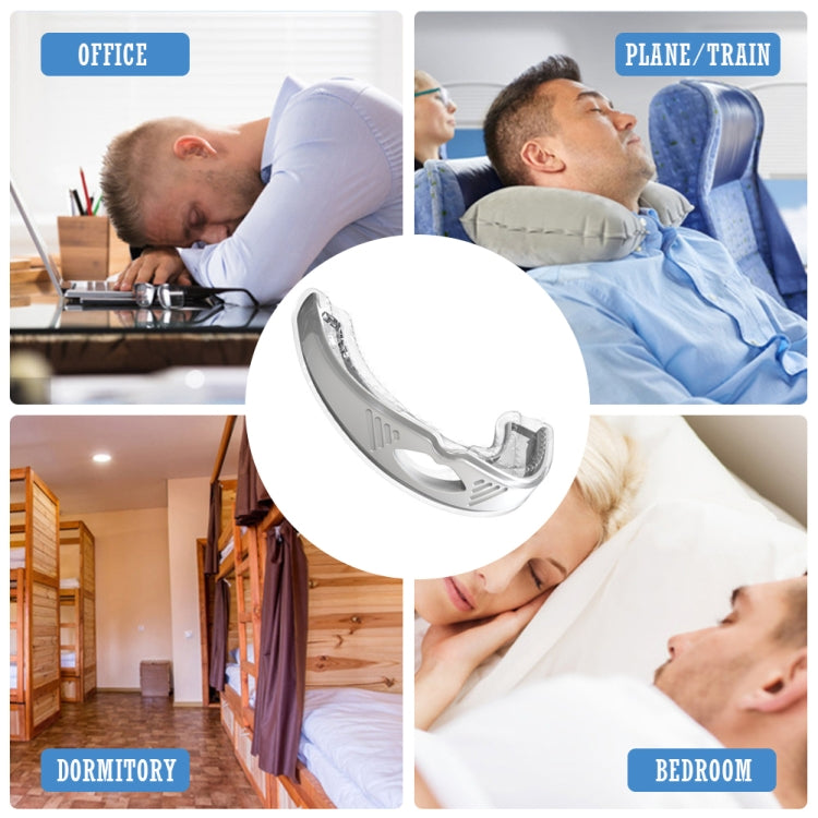 Bretelle anti-russamento per dormire per un alito migliore, White, Black