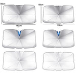Parasole per isolamento termico pieghevole telescopico per parabrezza auto, Large, Large+2 PCS Side Sun Block, Large+4 PCS Side Sun Block, Small, Open Style Large, Open Style Small, Silver Coated Large, Silver Coated Small