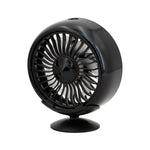 F102 Cruscotto del veicolo Multi-funzione USB Luci colorate Fan, Black, Silver