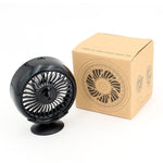 F102 Cruscotto del veicolo Multi-funzione USB Luci colorate Fan, Black, Silver