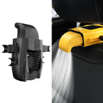 F415 Ventilatore USB multifunzionale per sedile posteriore per auto, Black, Yellow