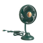 F502 Ventilatore USB per auto con mini tubo flessibile, Green, Black