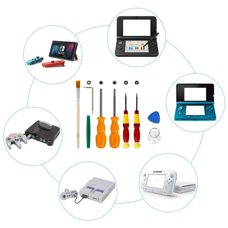 Strumento di riparazione per lo smontaggio della console di gioco Strumento per cacciavite per interruttore NS, 9 In 1, 10 In 1