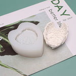 Stampo in silicone per ali d'angelo a forma di cuore Stampo per aromaterapia Candela per gelato, L, S