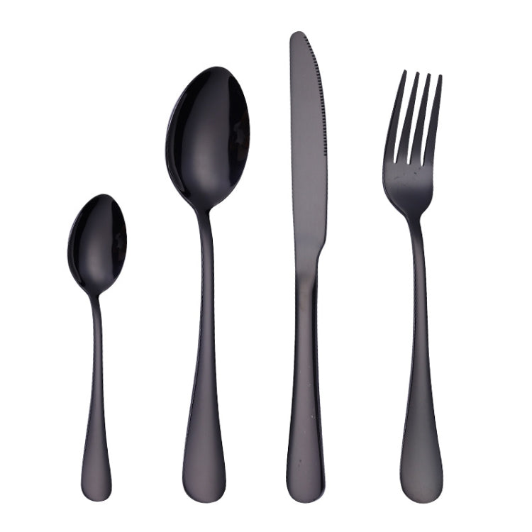 Set di coltelli da bistecca con forchetta da bistecca occidentale in acciaio inossidabile 4 pezzi / set, True Color, Golden, Rose Gold, Colorful, Black