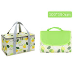 JY2209 Set cestino da picnic portatile a prova d'umidità da campeggio, specifiche:, Red White, Yellow White, Leaves, Red White+150x100cm, Yellow White+150x100cm, Leaves+150x100cm, Red White+150x200cm, Yellow White+150x200cm, Leaves+150x200cm           ...