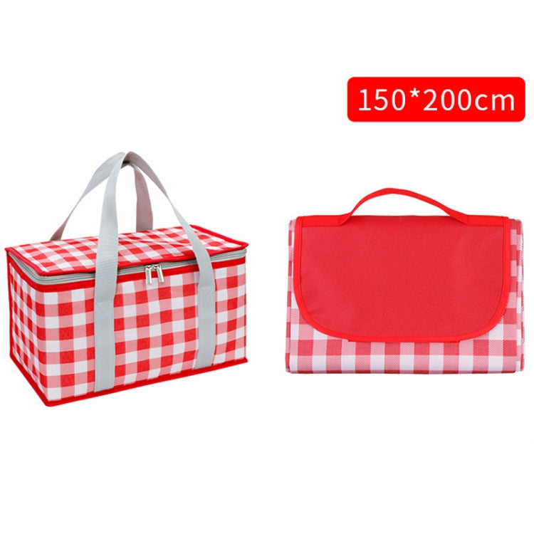 JY2209 Set cestino da picnic portatile a prova d'umidità da campeggio, specifiche:, Red White, Yellow White, Leaves, Red White+150x100cm, Yellow White+150x100cm, Leaves+150x100cm, Red White+150x200cm, Yellow White+150x200cm, Leaves+150x200cm           ...