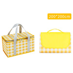JY2209 Set cestino da picnic portatile a prova d'umidità da campeggio, specifiche:, Red White, Yellow White, Leaves, Red White+150x100cm, Yellow White+150x100cm, Leaves+150x100cm, Red White+150x200cm, Yellow White+150x200cm, Leaves+150x200cm           ...