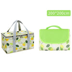 JY2209 Set cestino da picnic portatile a prova d'umidità da campeggio, specifiche:, Red White, Yellow White, Leaves, Red White+150x100cm, Yellow White+150x100cm, Leaves+150x100cm, Red White+150x200cm, Yellow White+150x200cm, Leaves+150x200cm           ...