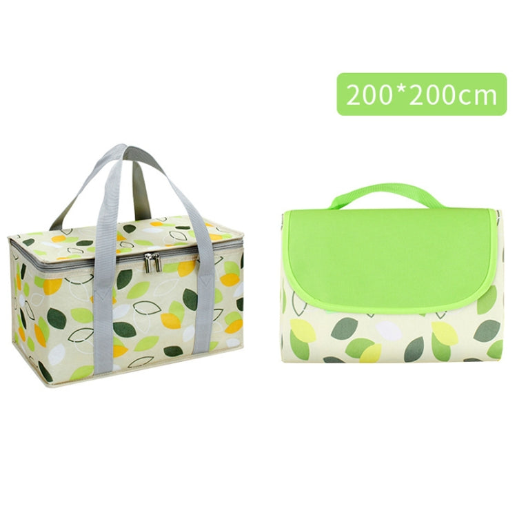 JY2209 Set cestino da picnic portatile a prova d'umidità da campeggio, specifiche:, Red White, Yellow White, Leaves, Red White+150x100cm, Yellow White+150x100cm, Leaves+150x100cm, Red White+150x200cm, Yellow White+150x200cm, Leaves+150x200cm           ...