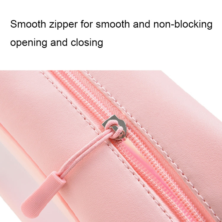 Borsa cosmetica portatile impermeabile trasparente in PVC, dimensioni:, L (Pink), L (Black), L (White), M (Pink), M (Black), M (White), S (Pink), S (Black), S (White)