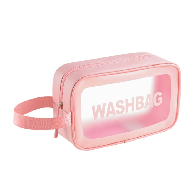 Borsa cosmetica portatile impermeabile trasparente in PVC, dimensioni:, L (Pink), L (Black), L (White), M (Pink), M (Black), M (White), S (Pink), S (Black), S (White)