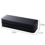 6 Bit Zipper Watch Box Storage Display Box PU Zipper Bag Watch Box, 6 Bit