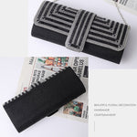 Borsa da sera da donna Borsa a tracolla Borsa a tracolla a mano, Silver, Black