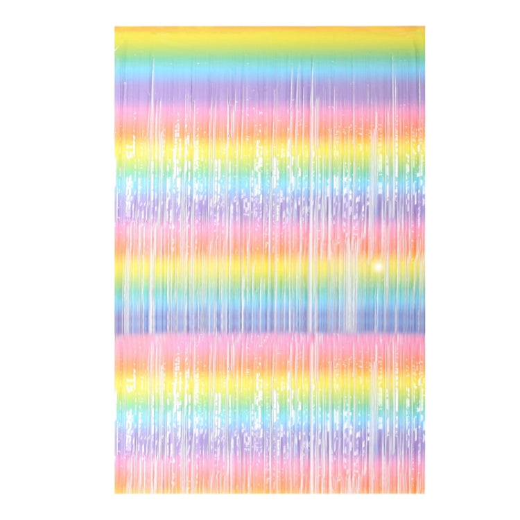 2 PCS 2M Birthday Party Decoration Background Rain Curtain