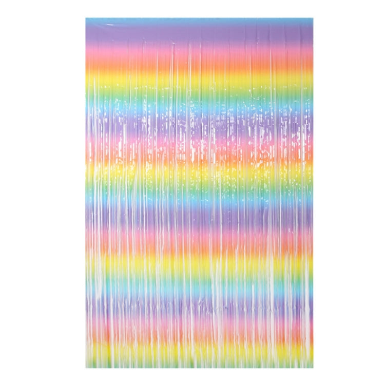 2 PCS 2M Birthday Party Decoration Background Rain Curtain