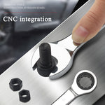 Chiave a cricchetto combinata con testa flessibile Strumento a cricchetto a doppio scopo, 6mm, 7mm, 9mm, 11mm, 16mm, 24mm, 18mm, 20mm, 21mm, 22mm, 23mm