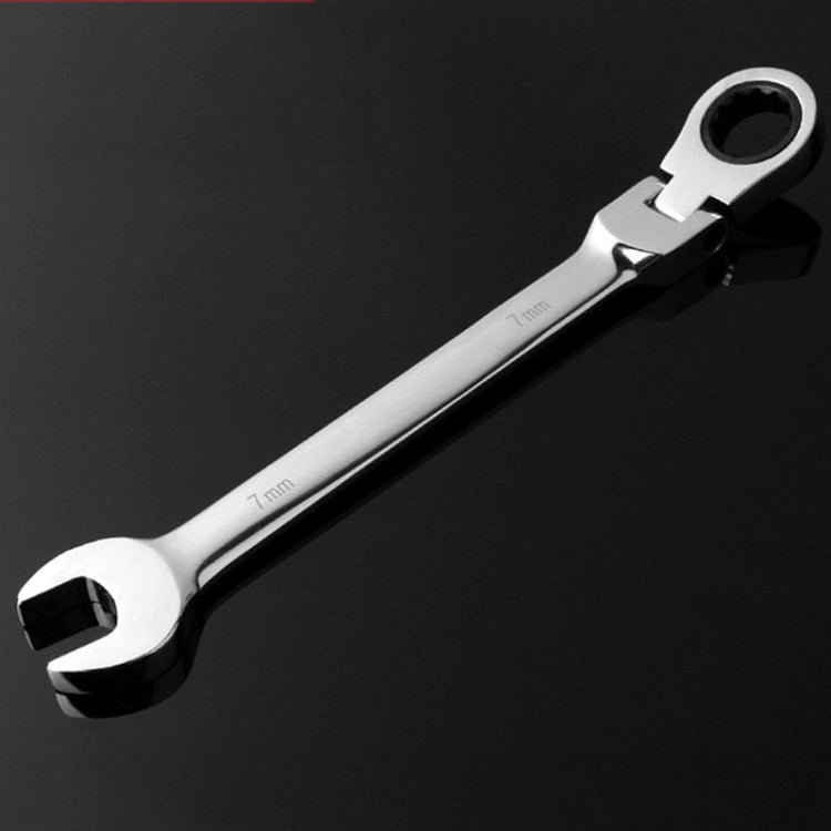 Chiave a cricchetto combinata con testa flessibile Strumento a cricchetto a doppio scopo, 6mm, 7mm, 9mm, 11mm, 16mm, 24mm, 18mm, 20mm, 21mm, 22mm, 23mm